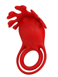 Кольцо эрекционное Pretty Love - Vibration Penis Ring Ruben Red