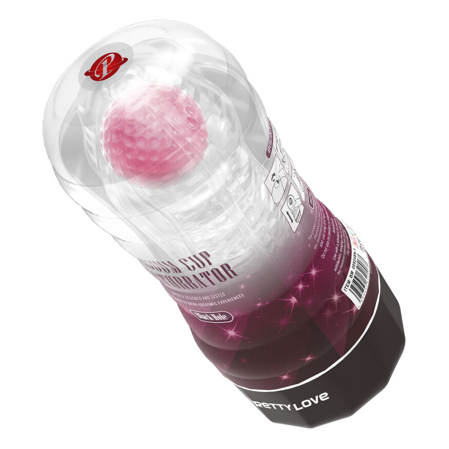Мастурбатор в колбе PRETTY LOVE Planet прозрачный, с розовым шариком, 18 х 7.7 см