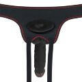 Страпон на ремнях на липучках - Ingen Vibrating Easy Strap-On Set 7.5" Black