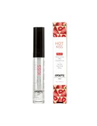 Стимулирующий блеск для губ EXSENS Strawberry Hot Kiss 7 мл, согревает и охлаждает