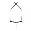 Боди из эко-кожи Passion Tamaris Body black L/XL: с ремешками и перфорацией
