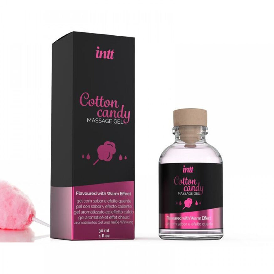 Съедобный массажный гель для интимных зон Intt Cotton Candy (30 мл)