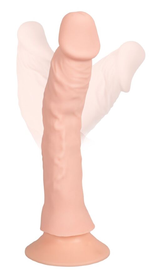 Реалистичый вибратор на пульте ДУ- Nature Skin Bendable RC Vibrator