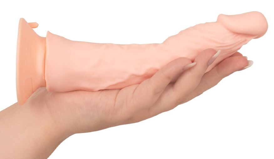 Реалистичый вибратор на пульте ДУ- Nature Skin Bendable RC Vibrator