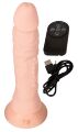 Реалистичый вибратор на пульте ДУ- Nature Skin Bendable RC Vibrator