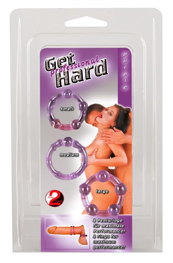 Набір ерекційних кілець - Get Hard Purple