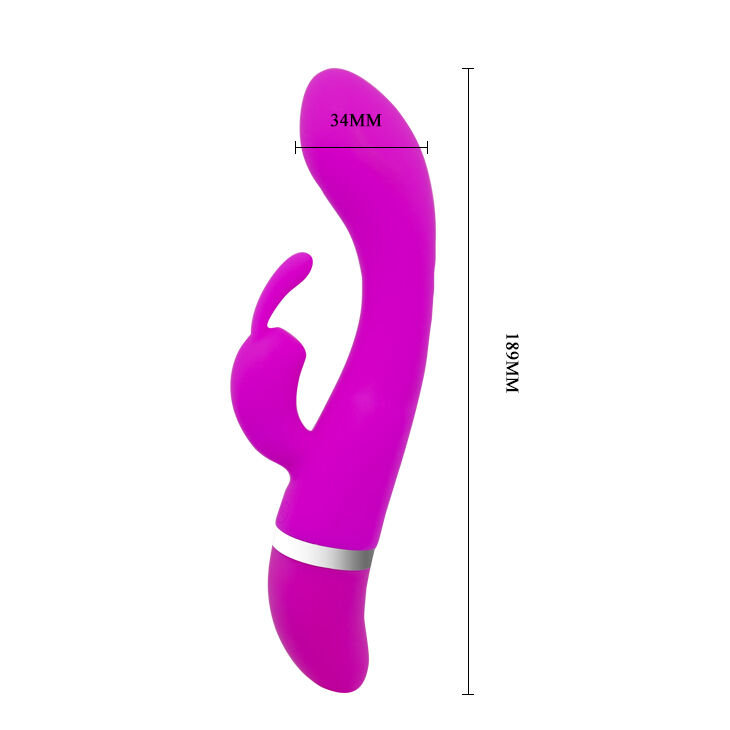 Вибратор со стимулирующим отростком для клитора Pretty Love Freda Vibrator Purple