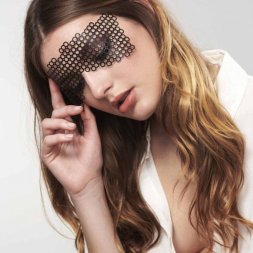 Маска самоклеюча вінілова Bijoux Indiscrets чорна