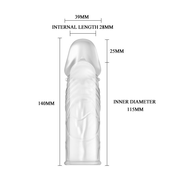 Насадка на член удлиняющая - Penis Sleeve, 14 см