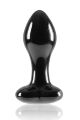 Стеклянная пробка NS Novelties CRYSTAL HEART BLACK