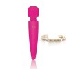 Вибромассажер Rianne S: Bella Mini Wand Rose, 10 режимов работы, медицинский силикон, подарочная упаковка