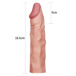 Насадка на член - Pleasure X-Tender Penis Sleeve Add 2" Flesh