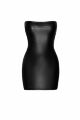 Платье, F317 Noir Handmade крокодилья кожа, мокрый эффект, черное, размер M