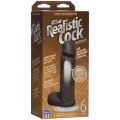 Фалоімітатор Doc Johnson The Realistic Cock 6 inch Black - ULTRASKYN, Vac-U-Lock, діаметр 4,3 см