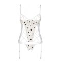 Корсет с подвязками + стринги LOVELIA CORSET white XXL/XXXL - Passion
