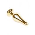 Анальная пробка с красным камнем Plug-Jewellery Gold BUTT PLUG- Red