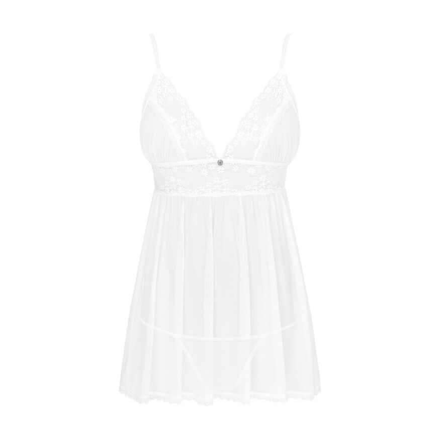 Пеньюар і трусики Obsessive Heavenlly babydoll &amp; thong XL/2XL