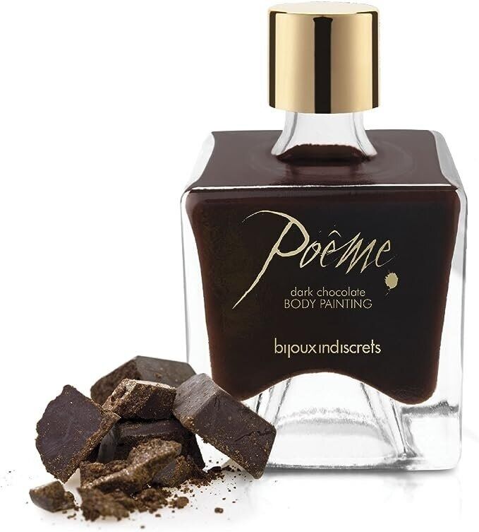 Їстівна фарба для тіла Bijoux Indiscret Poême зі смаком темного шоколаду, 50 мл