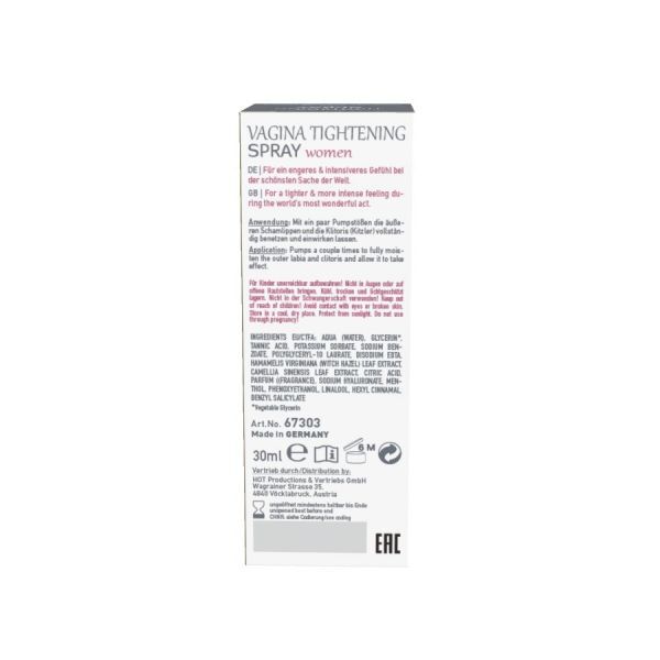 Спрей сдля сужения влагалища SHIATSU  Tightening Spray, 30 мл