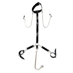 Бондажний набір з металевим анальним гаком Art of Sex Beatrice Bondage set with anal hook № 2