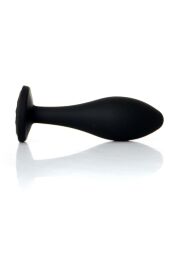 Анальна пробка - Jewellery Silicone Black Plug L Clear