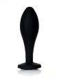 Анальна пробка - Jewellery Silicone Black Plug L Clear