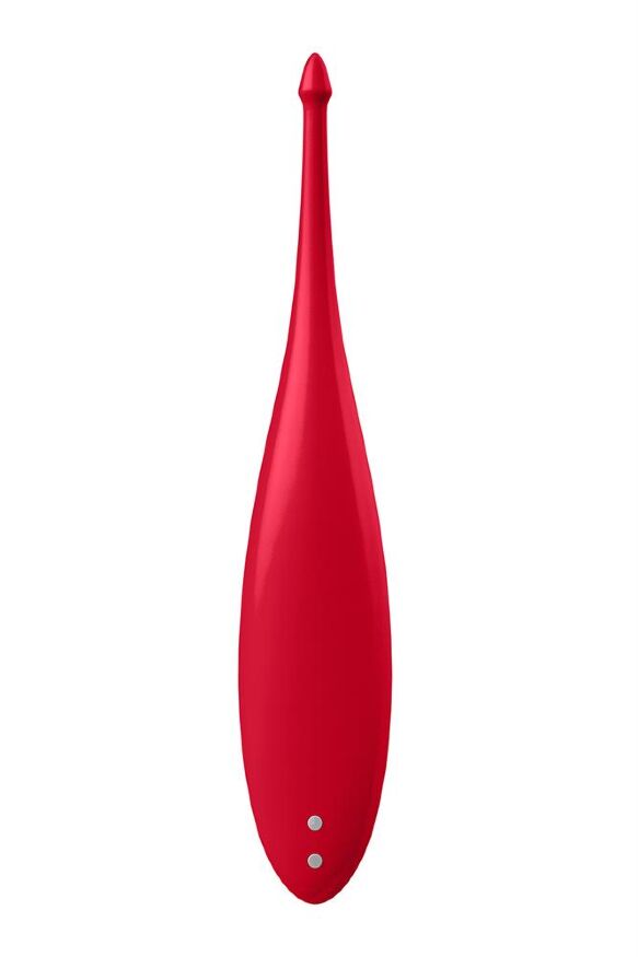 Вібратор для цілеспрямованої стимуляції Satisfyer Twirling Fun з гнучкою шийкою, червоний
