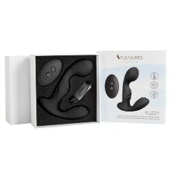 Вібромасажер простати S Pleasures Premium FUZZY, чорний, з рельєфом, 10 режимів вібрації, нагрів