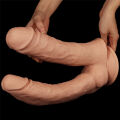 Великий товстий подвійний фалоімітатор - King-Sized Realistic Mega Double Dildo 12"