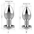 Анальна пробка - Rechargeable Butt Plug Vibrator Silver