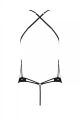 Боди из эко-кожи Passion Tamaris Body black S/M: с ремешками и перфорацией