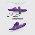 Вибронасадка для страпона с вакуумной стимуляцией Strap-On-Me Multi Orgasm Dildo L Purple