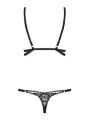 Боди Obsessive Mixty teddy black S/M