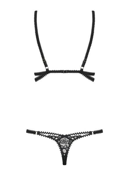 Боди Obsessive Mixty teddy black S/M