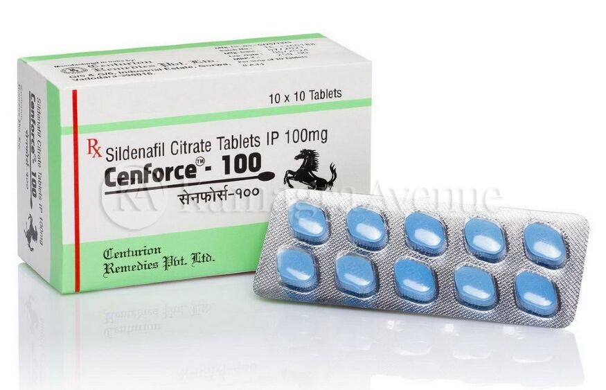 Возбуждающие таблетки для мужчин CENFORCE 100 мг Силденафіл (цена за пластину 10 таблеток)