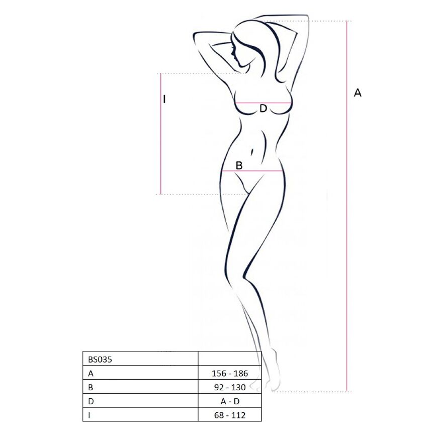 Бодістокінг Passion BS035 pink, боді, імітація топа та трусиків