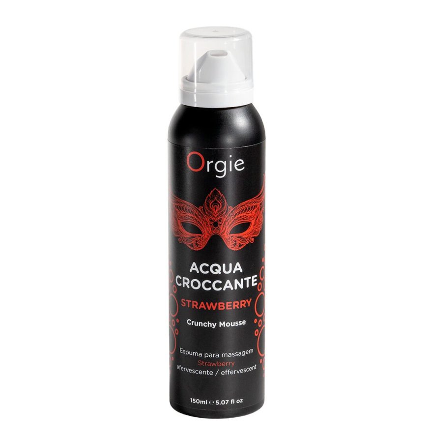 Масажна пінка Orgie  -  Acqua Croccante Strawberry (150 мл), ефект бульбашок, що лопаються