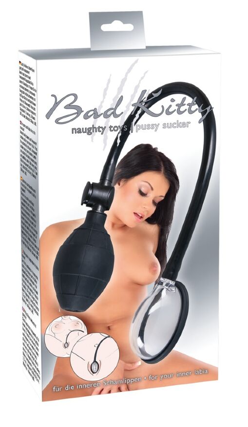 Жіноча вакуумна вагінальна помпа компактного розміру Bad Kitty Pussy Sucker Mini