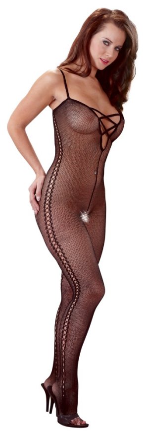 Бодістокінг - 2550059 NO:XQSE Net Catsuit Black - 2XL/3XL