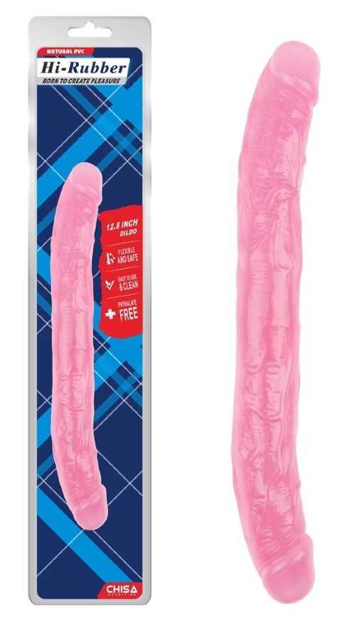 Двухсторонний фаллоимитатор CHISA 12.8 Inch Dildo Pink, 291923