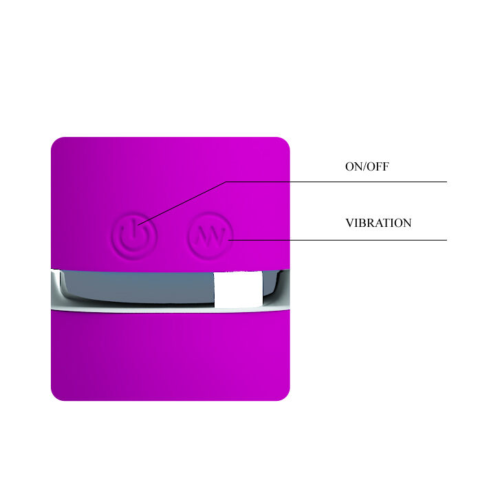 Вібратор з високоякісного силікону з шовковистою поверхнею Pretty Love Cvelyn Vibrator Purple