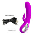 Силиконовый вибратор с инновационным стимулятором клитора Pretty Love Nicola Vibrator Purple