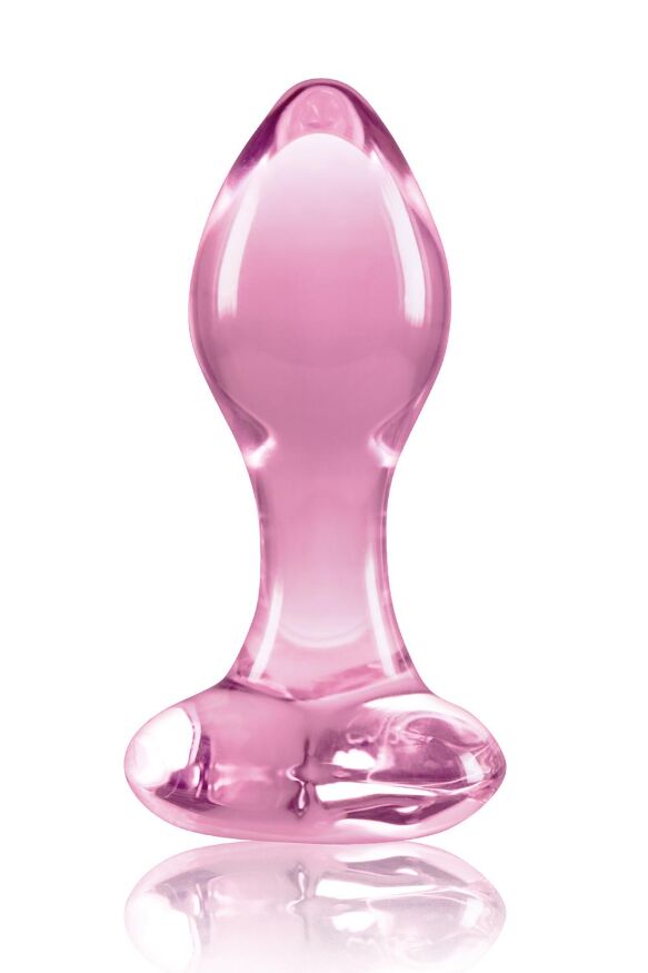 Стеклянная пробка NS Novelties CRYSTAL HEART PINK