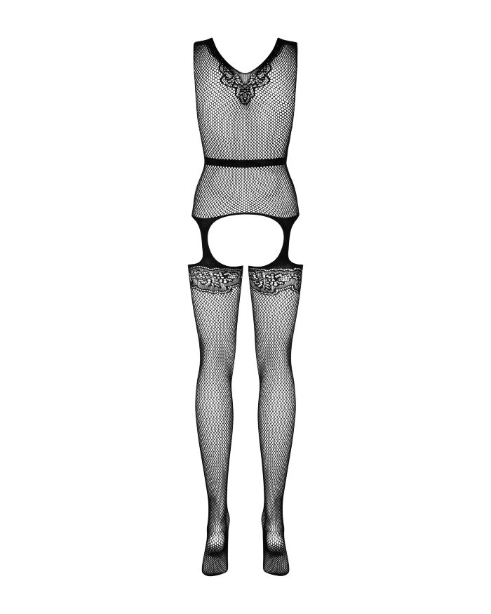 Бодістокінг - Obsessive F217 Bodystocking Black - S/M/L