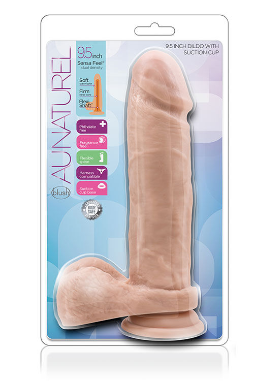 Фаллоимитатор с присоской AU NATUREL 9.5INCH DILDO VANILLA