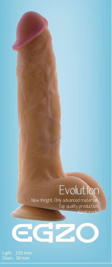 Фалоімітатор EGZO Ciberskin DS003 (23,5 см х 5 см)