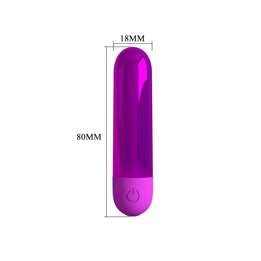 Перезаряжаемая вибропуля Pretty Love - Kiwi Purple, BI-300091