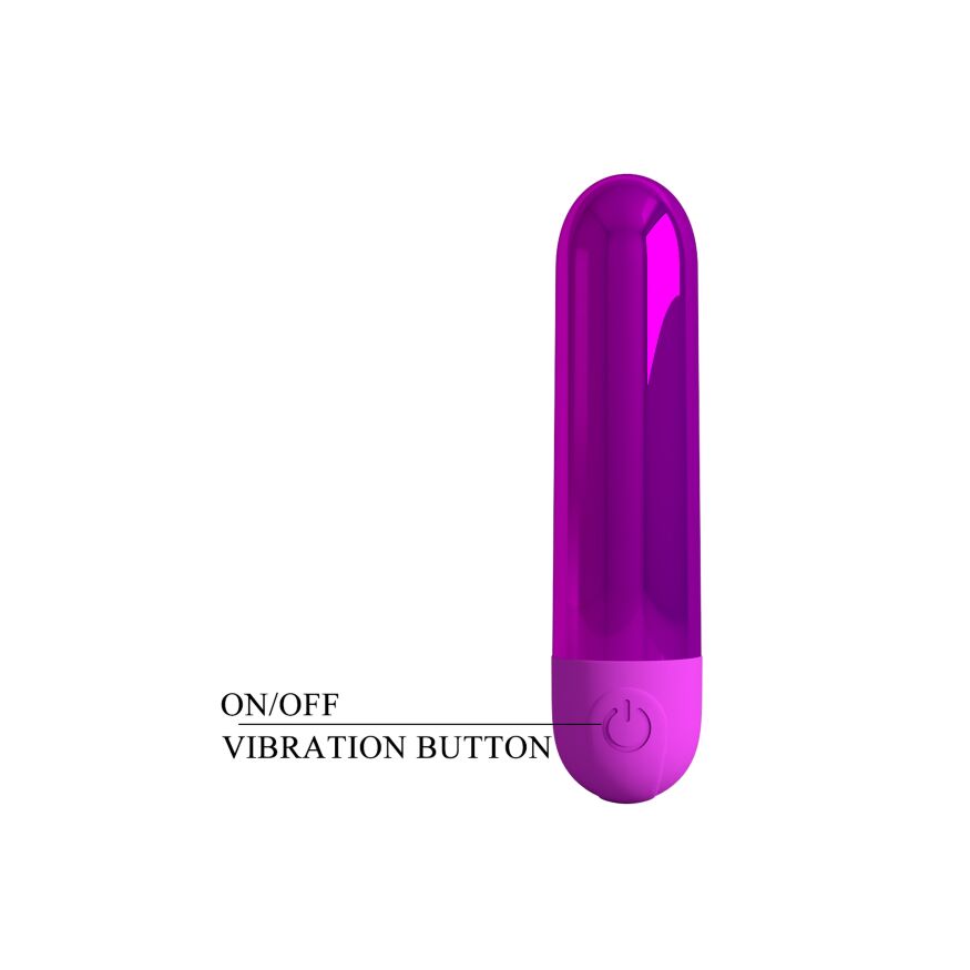 Перезаряжаемая вибропуля Pretty Love - Kiwi Purple, BI-300091