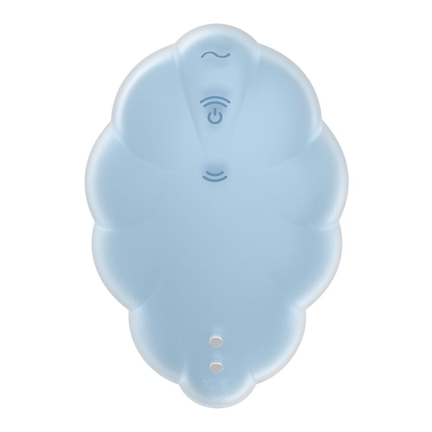 Вакуумный стимулятор с вибрацией Satisfyer Cloud Dancer Blue