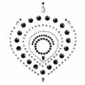 Украшения для груди и бикини со стразами Flamboyant от Bijoux Indiscrets, серебристо-черные